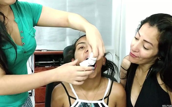 Selfgags Latina Bondage: Výzva měření roubíka na pásku