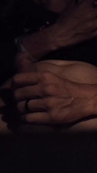 Wife Drives Me Around Town While I Jerk My Cock with My Tits Out