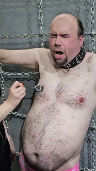 Miss Demi Lux Torments Her Slave's Nipples