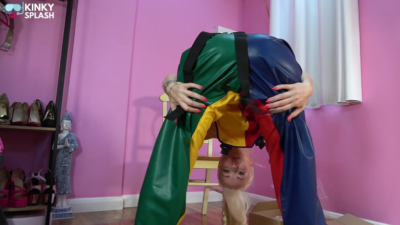 UKCuteGirl: Farmerrain Rainwear 언박스 - 비닐 피나포어, 사우스웨스트, 장갑 및 젖은 판타지