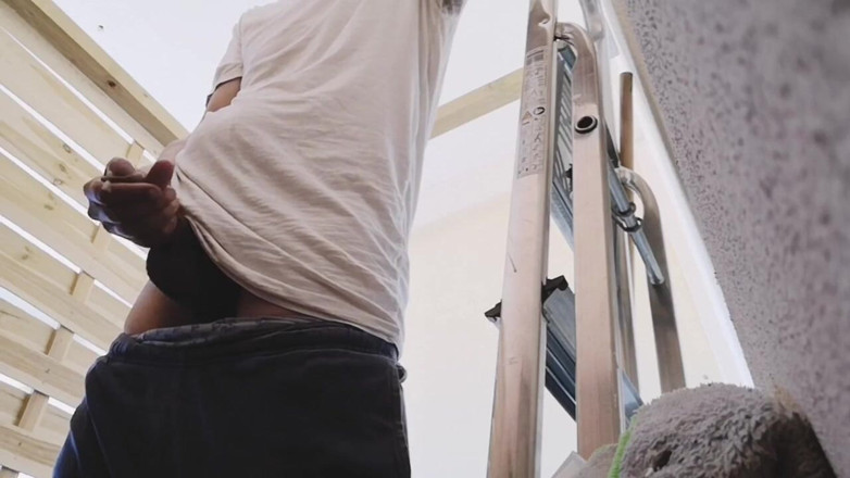 Rafael Torreano: Gardener Caught Jerking in the Garage