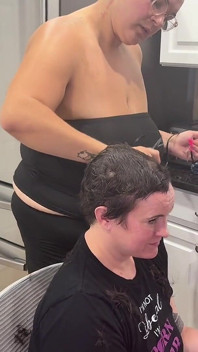 Shaving Quinn’s Head