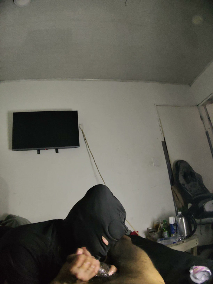 Cum-lobian dickdrainers: Throat Champ Black Mask