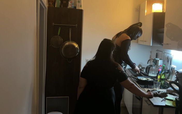 DOMINATRIX6: Fetish Lofts Cooking Session with TV Slave Part 3-4.