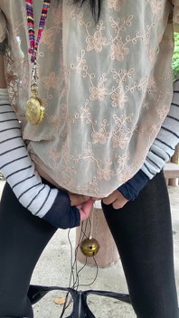 No256 股空きパンツで公園散歩