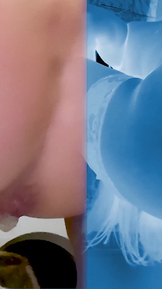 Thumbnail of Sperm Drain 8. French MILF Drains Cum in Bathroom! X-ray Design.