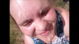 वीर्य के भारी भार के साथ हॉट वीर्य चेहरे का संकलन