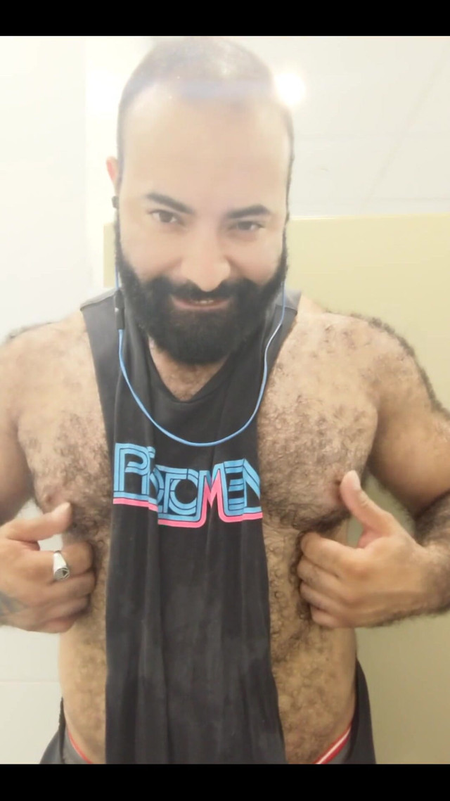 A Little Post Workout Nipple Play (Lobo)