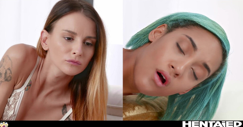 Hentaied: Hentai kehidupan nyata - gadis hot bertato meniduri teman mulatto terbaiknya...