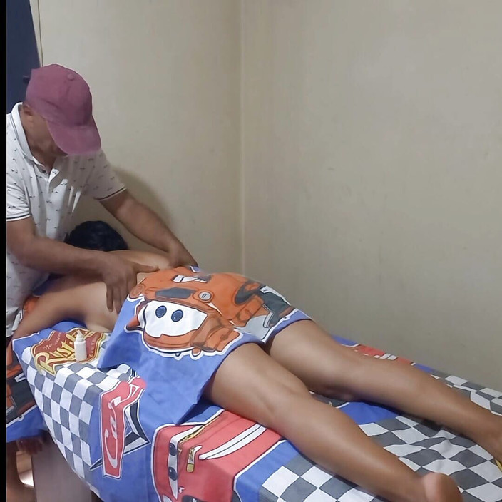 Starcat: Het massage med min granne med ett lyckligt slut del 1