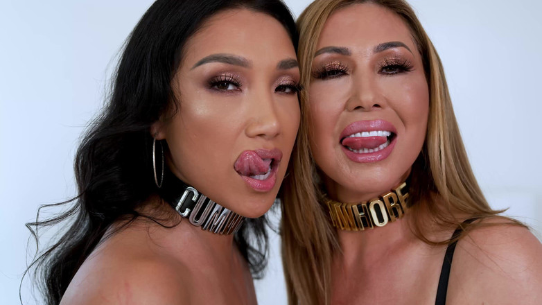 DarkkoTV: Kianna Dior &amp; Vicki Chase blowjob berganda yang menampilkan Jonni Darkko