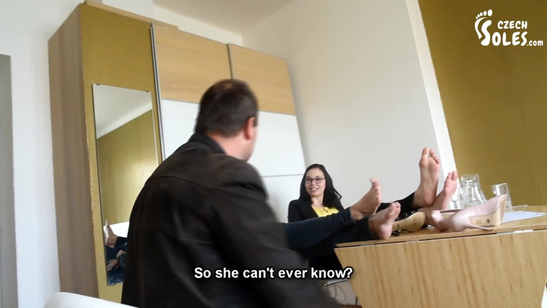 Czech Soles - foot fetish content: Worshiping two insurance agent's amazing feet on a great deal!