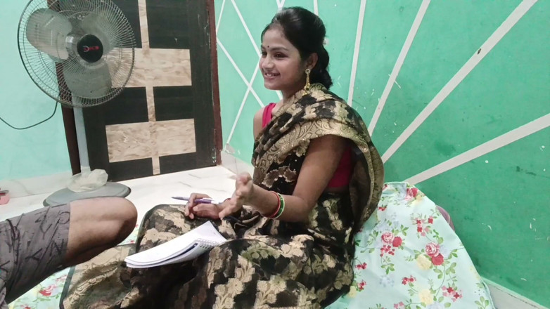 LateralChain349: Indian College Girl Seduces Teacher After Homework Scolding, Real Homemade