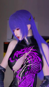 3D Cosplay Slut with Blue Hair Got Fucked so Hard