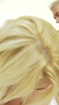 Stacey Saran blonde milf sucking good