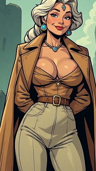 Granny and Mature Cleavage and Tits Art
