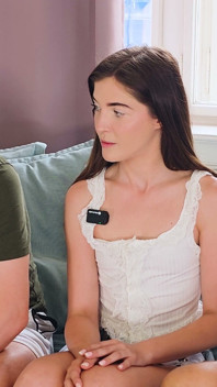 Double Teaming British Hottie Rhiannon Ryder on Tom Games Pod