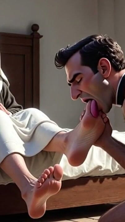 YOUR BEST FANTASY: Prêtre soumis vénérant les pieds de religieuse