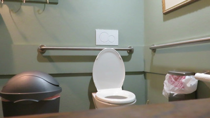 BBW nurse Vicki adventures with friends: BBW nurse Vicki masturbation in restaurant bathroom!