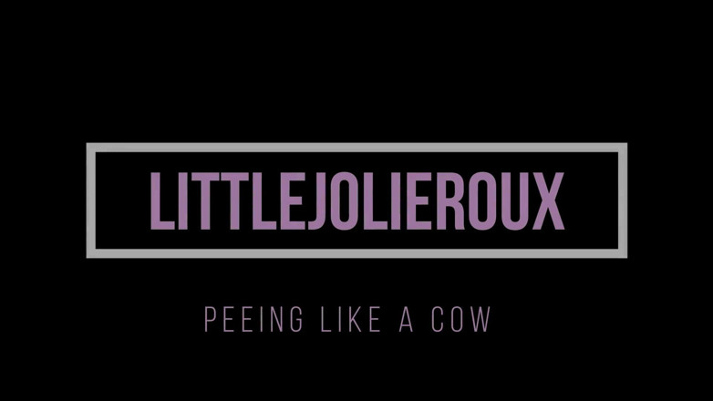 littlejolieroux: İnek gibi işiyor