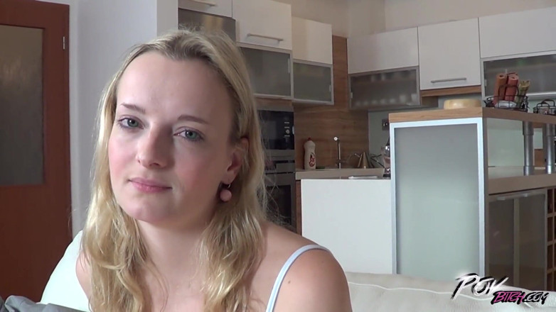 POV Bitch: Loira puta veio para doce gozada interna e sair