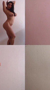 Posing Naked in 4 Screens