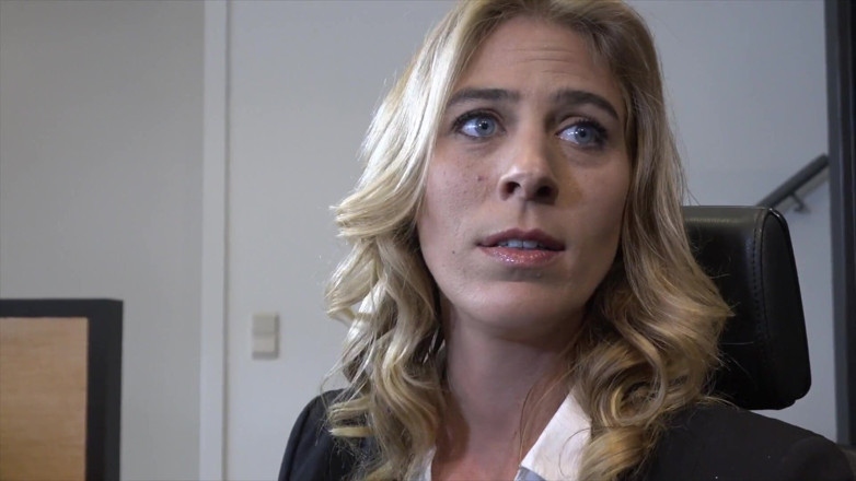Flemish Filth: Blonde slut gets fucked hard at the entrance of a...