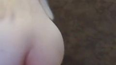 Petite Blonde with Long Hair Rides Dick, Real Home Video