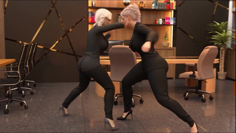 Mature Catfights and Sexfights: Executive Office Battle