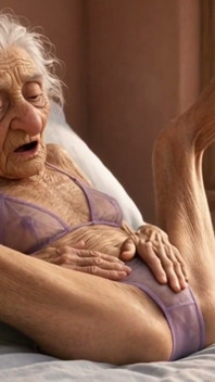 90 Year Old Mature Woman Has Multiple Orgasms in Bed with a Soaking Wet Pussy