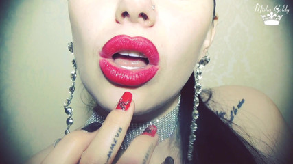 Goddess Misha Goldy: Valentines red marks on glass