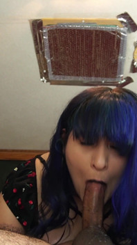 Little Goth Mouth Vs Big Juicy Cock