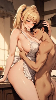 Fucking in the Kitchen with My Super Sexy 45 Year Old Japanese Stepmom- Big Boobs