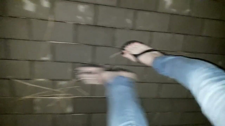 Heelex: Crossdresser Jerking off in a Public Place