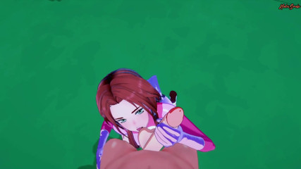 Hentai Smash: Atom Eve follada en primer plano en una azotea Hentai...