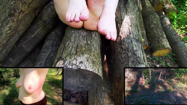 Bouncy Tits Action: Session Im Wald