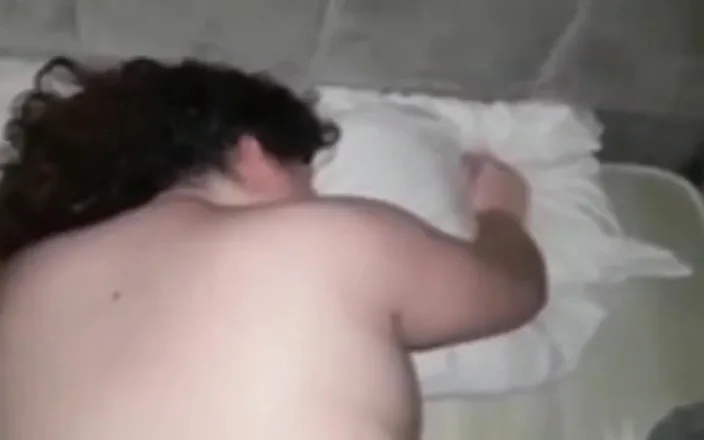 Real homemade BBW BBC porn: Bent Over the Bed BBC Hardcore Arsehole to Pussy Pounding