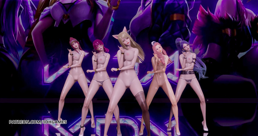 3D-Hentai Games: Somi - รออะไรอยู่ เต้นเปลือย Ahri Akali Kaisa Evelynn Seraphine KDA 3D เต้นเงี่ยน
