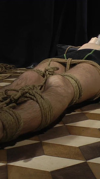 Nicky Tickling Roped Floor
