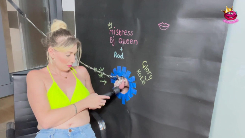 Mistress_BJQueen: Chastity Cage Gloryhole Odmowa