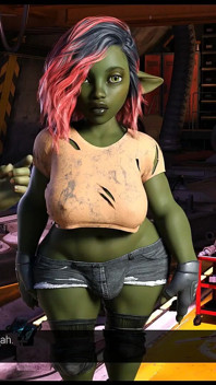 Star Pheriphery Futanari Hentai Game Ep.22 Femboy Sucking Massive Goblin Girl Futa Boobs!