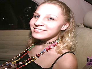 Dream Girls: College girl fingers her pussy in my back seat