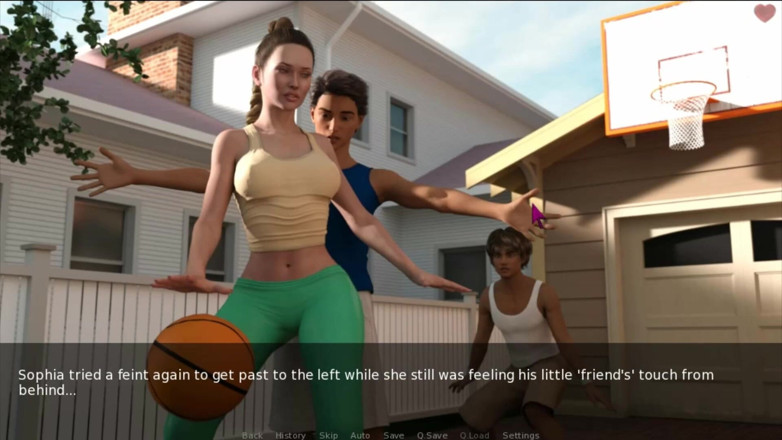 Visual Novels: Manželka a nevlastní matka, část 34 - student se dotýká zadku, zatímco si...