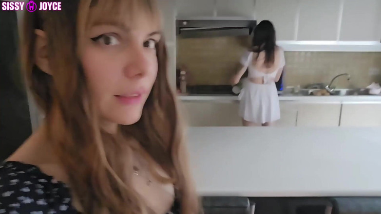 Sissy Joyce: 내 트랜스 시시 친구 자지 빨기