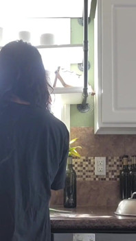 Cum and clean the kitchen with me