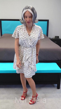 Sherry in a White Dress with Hearts
