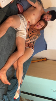 Foot Banded Didn't Stop Her From Sucking My Cock
