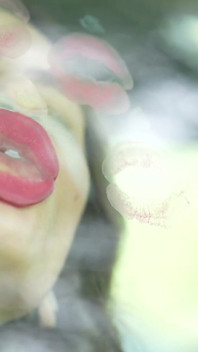 Naughty girl pink lipstick marks