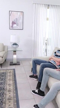 Powerful MILF Tricks Dumb Stepsons Into Fucking Her Little Holes for a Position in Her Company
