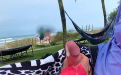 After Her Handjob, I Came Right on the Beach in Front of Vacationers!
